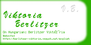 viktoria berlitzer business card